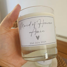 Load image into Gallery viewer, Personalised Hand Poured Soy Wax Luxury Jar Candle