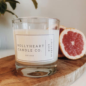 Pink Grapefruit Hand Poured Soy Wax Luxury Jar Candle
